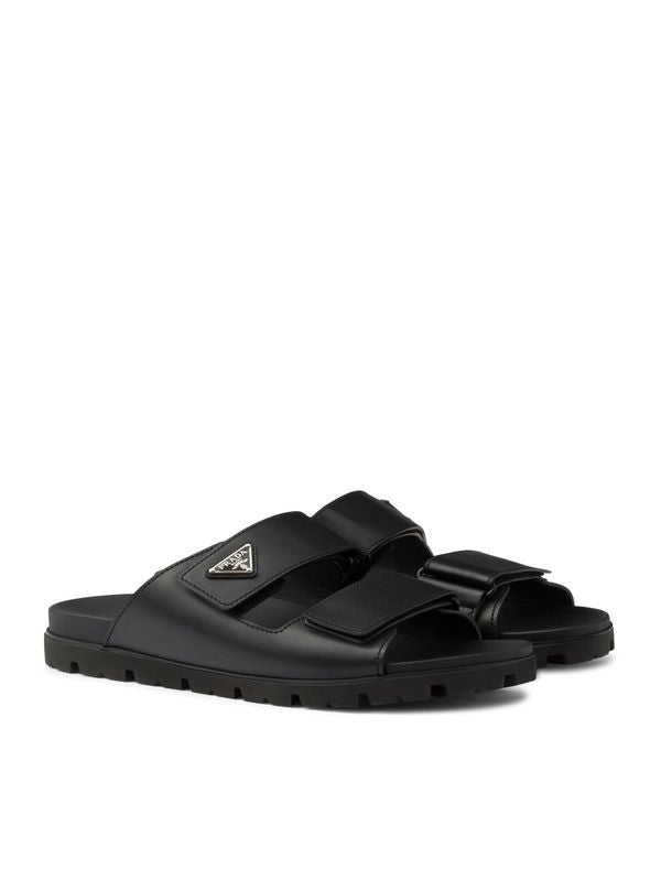 Triangle Logo Velcro Calfskin
  Sandals