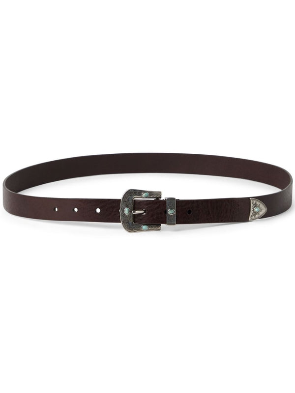 Western Embellished Leather
  Belt