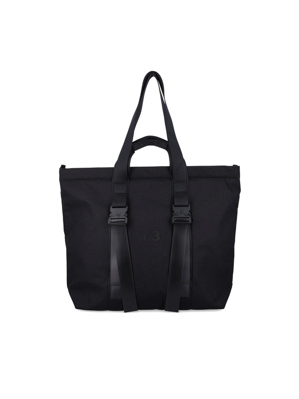 Y-3 Black Tote Bags