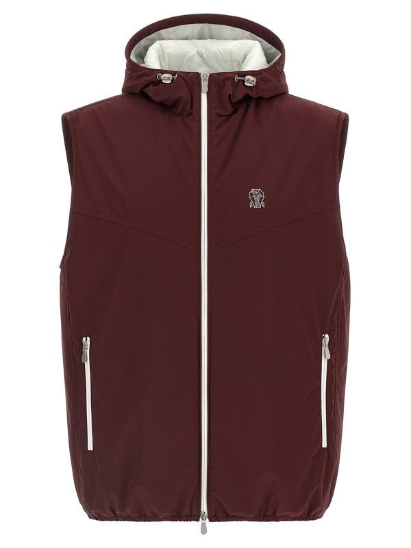Brunello Cucinelli Burgundy Vests