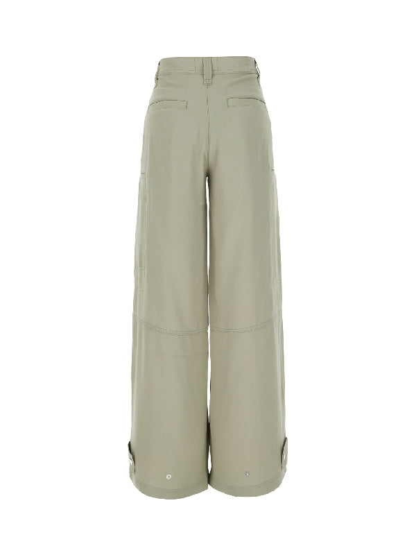 Zipper Detail High Waist Pants