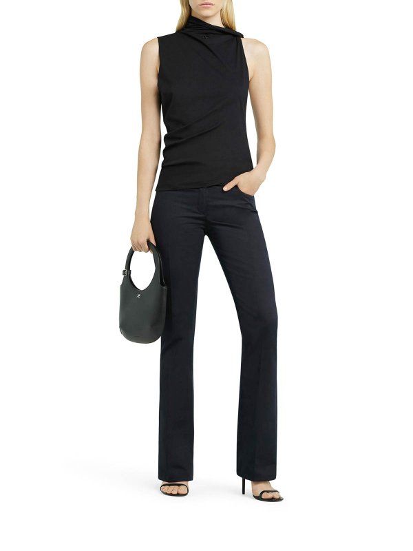 Twist Draping Cotton Sleeveless