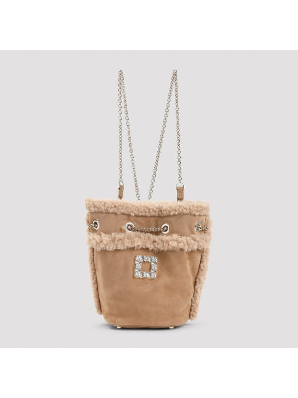 Roger Vivier Beige Backpacks