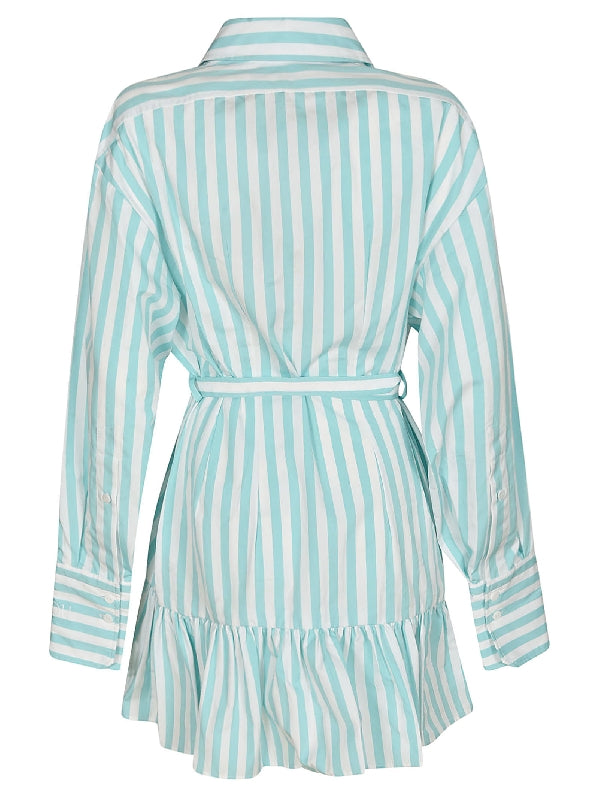 Stripe Cotton Shirt Dress