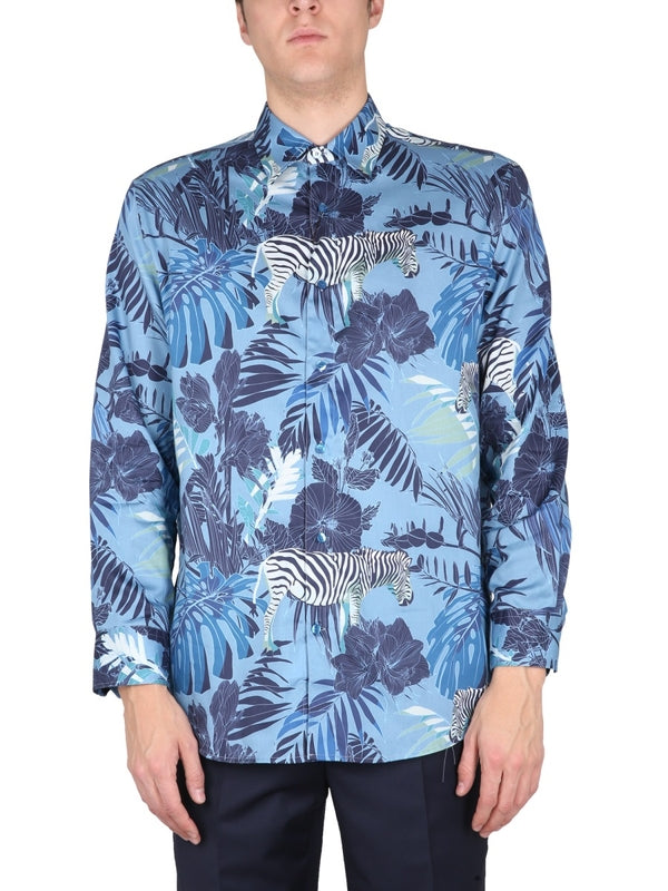 Allover Print Cotton Shirt