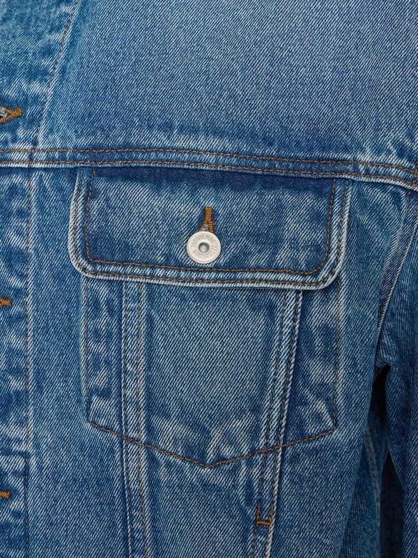 Back Logo Patch Cotton Denim Jacket