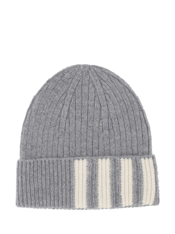 Thom Browne Grey Beanies