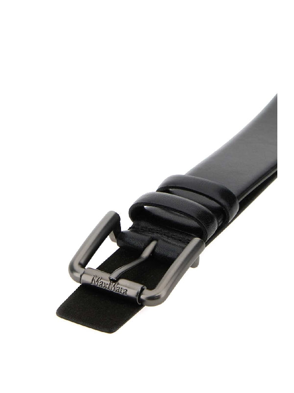 Buckle Black Leather Belt