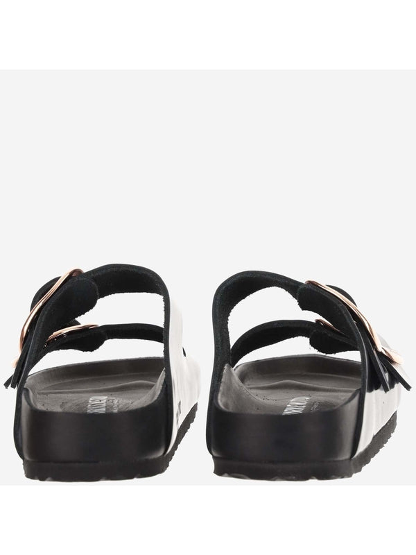 Arizona Big Buckle Patent Leather Sandals