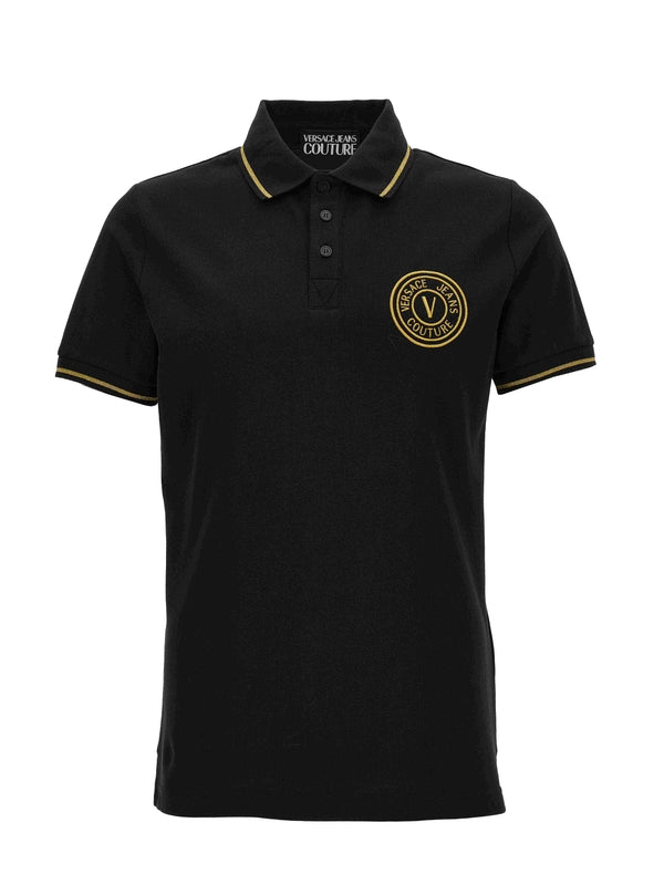 V Emblem Embroidery Polo Shirt