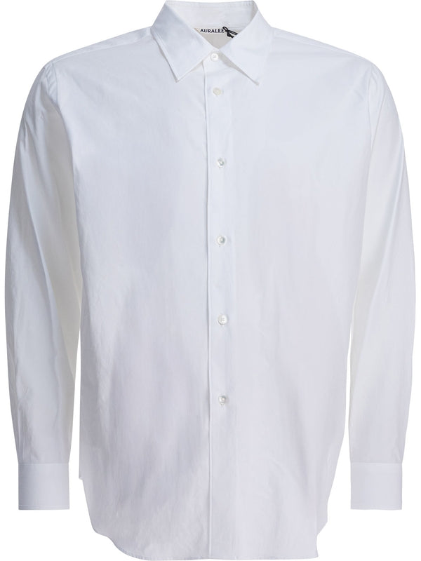Auralee Washed Finx Twill White Shirt