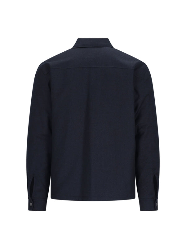 Zipper Pocket Wool Shirt