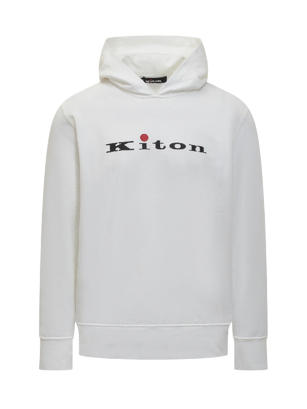 Logo Print Cotton Hoodie