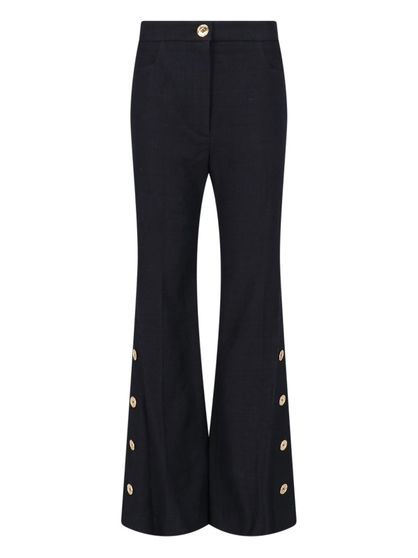 Button Flare Pants