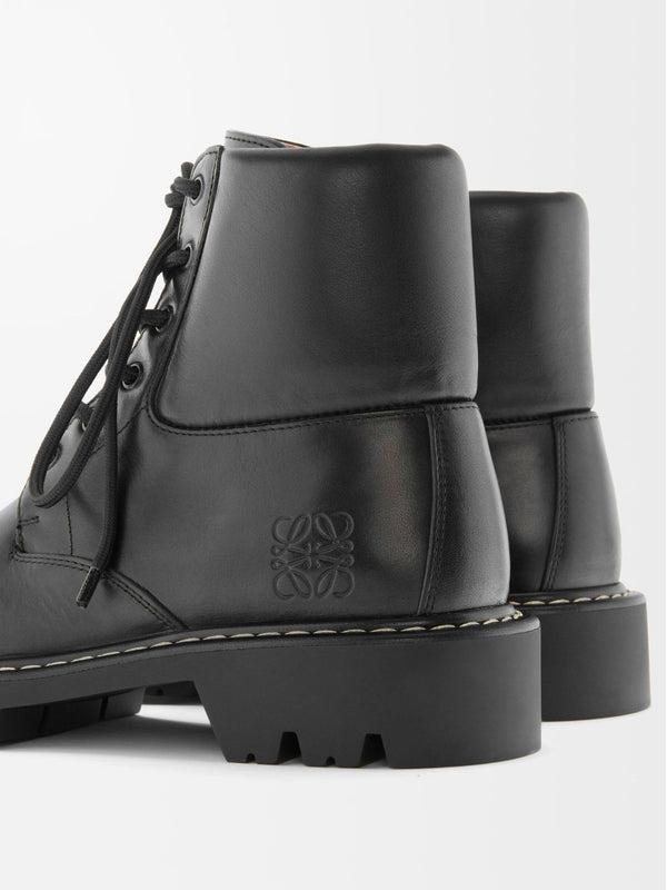 Sierra Logo Lace Up Boots