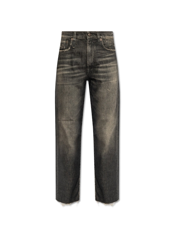 Washing Crop Denim Pants