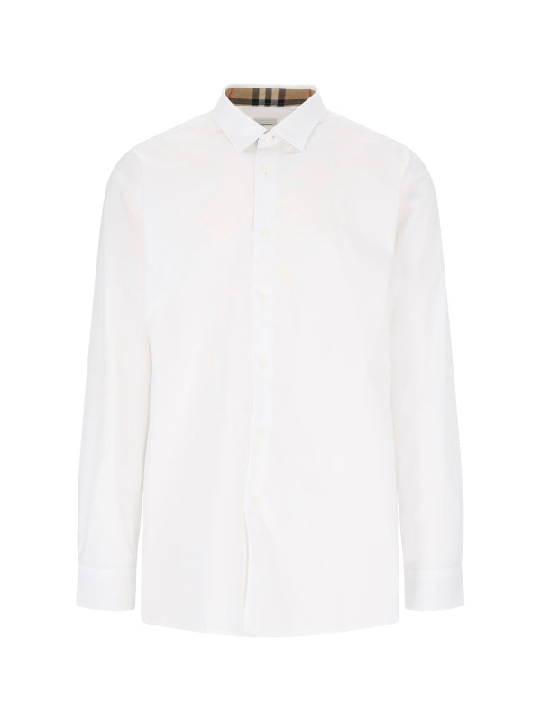 White Cotton Stretch Shirt