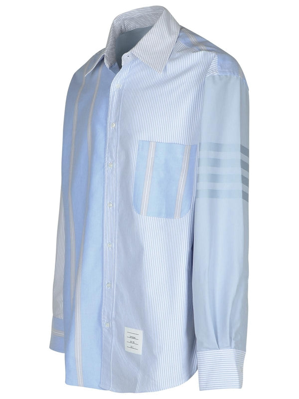 4-Bar Stripe Cotton Shirt