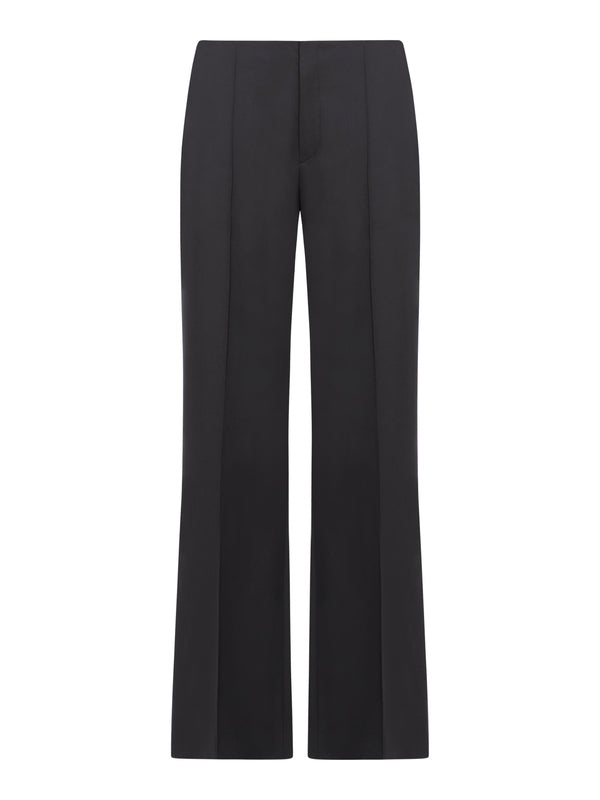 Black Wool Tailored Pants