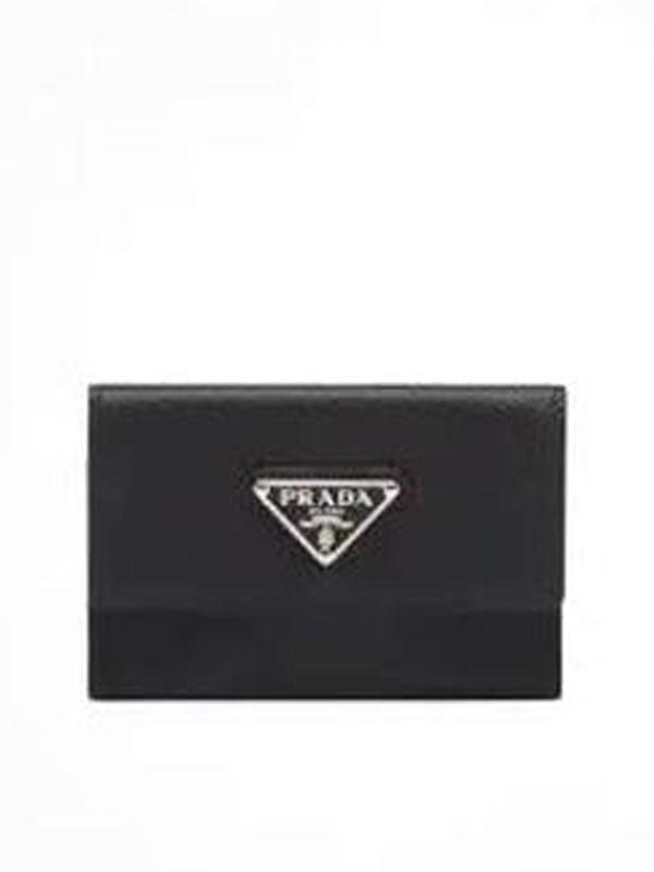 Triangle Logo Flap Card Holder