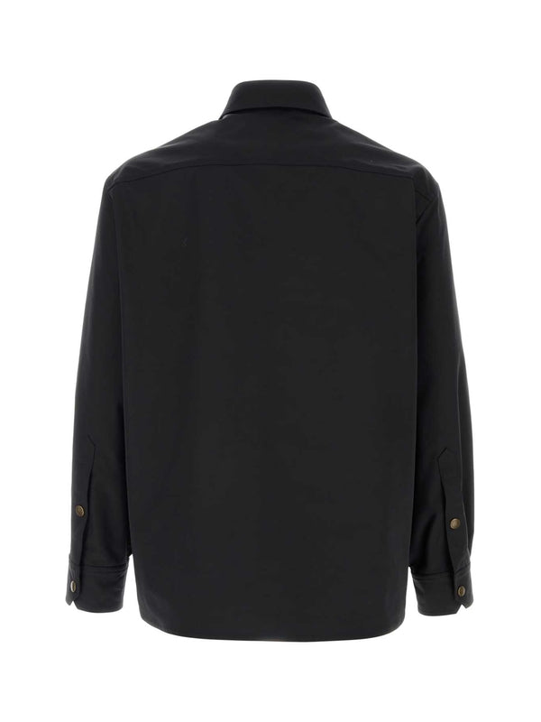 V Logo Patch Shirt Jacket