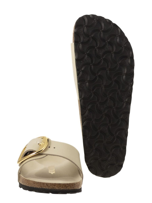 Madrid Big Buckle Leather Slides