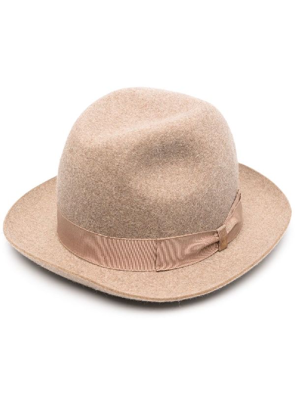 Rabbit Fur Felt Fedora Hat