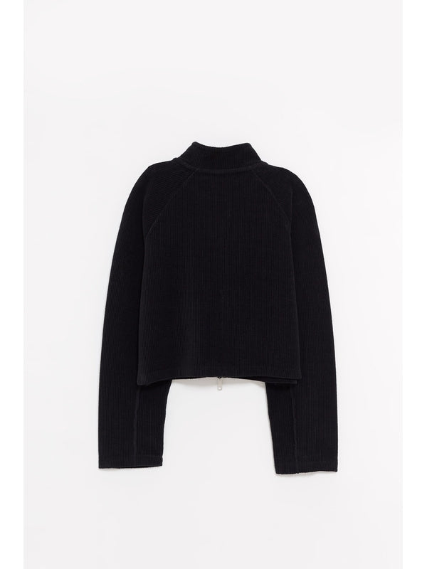 Cropped Leisure Zip-up Jacket