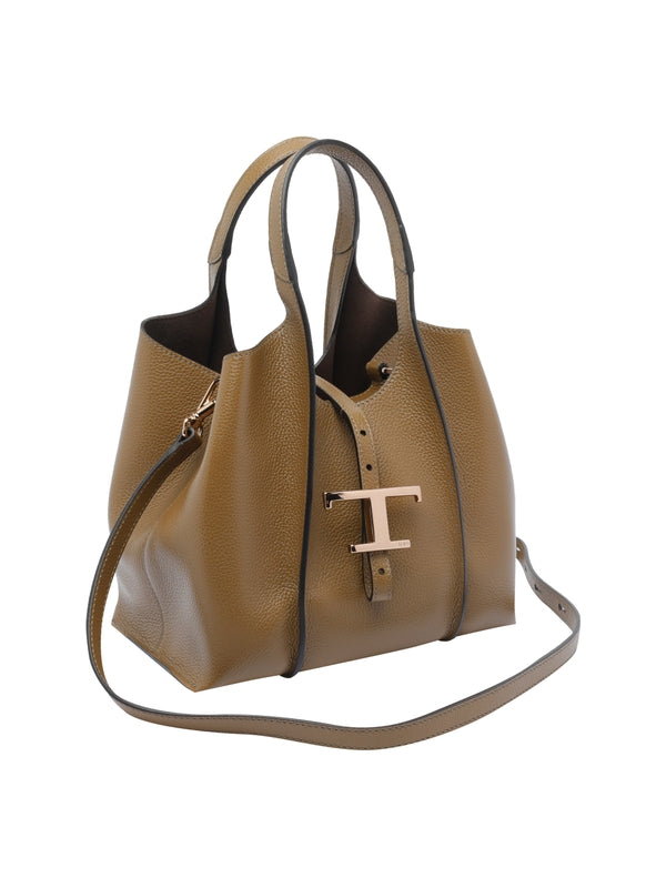 Tod'S Khaki Tote Bags
