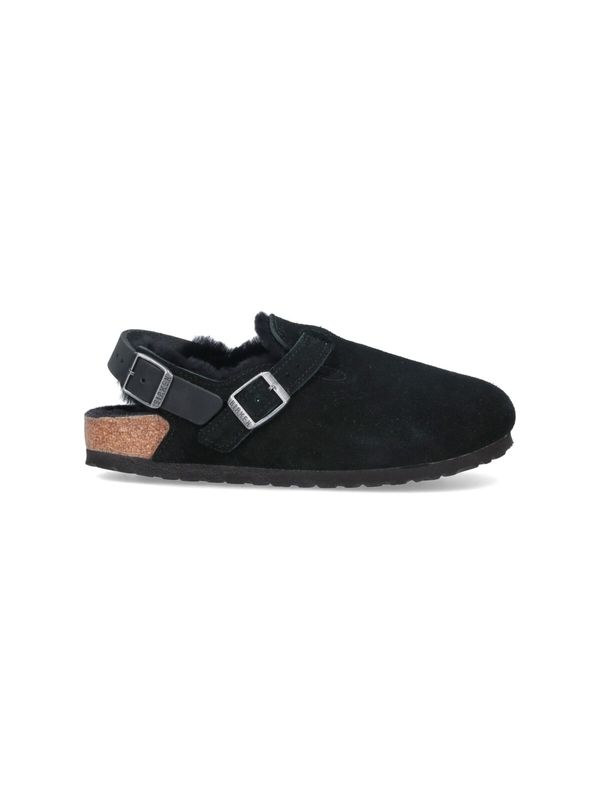 Tokyo Shearling Insert Suede Sandals