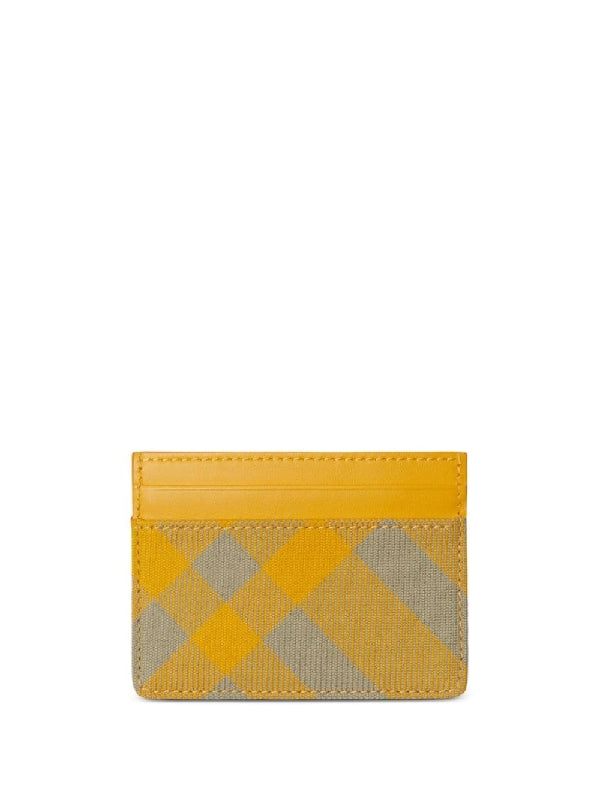 Wool
  Blend Check Pattern Cardholder