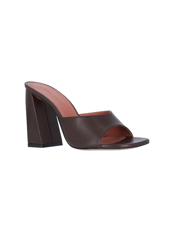 Brigitte Leather Sandal Heels