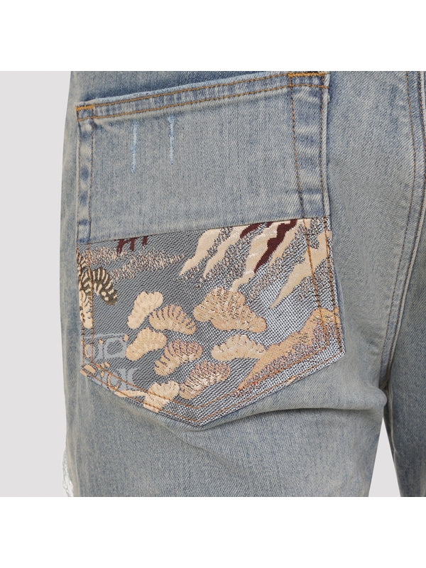 Amiri Blue Denim Pants