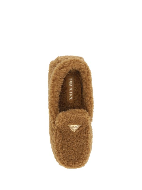 Triangle Logo Shearling
  Loafers