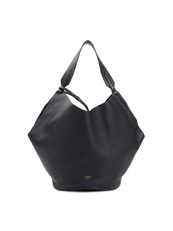 Lotus Leather Medium Tote Bag