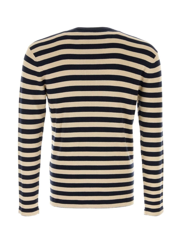Valentino Navy Striped Long Sleeve