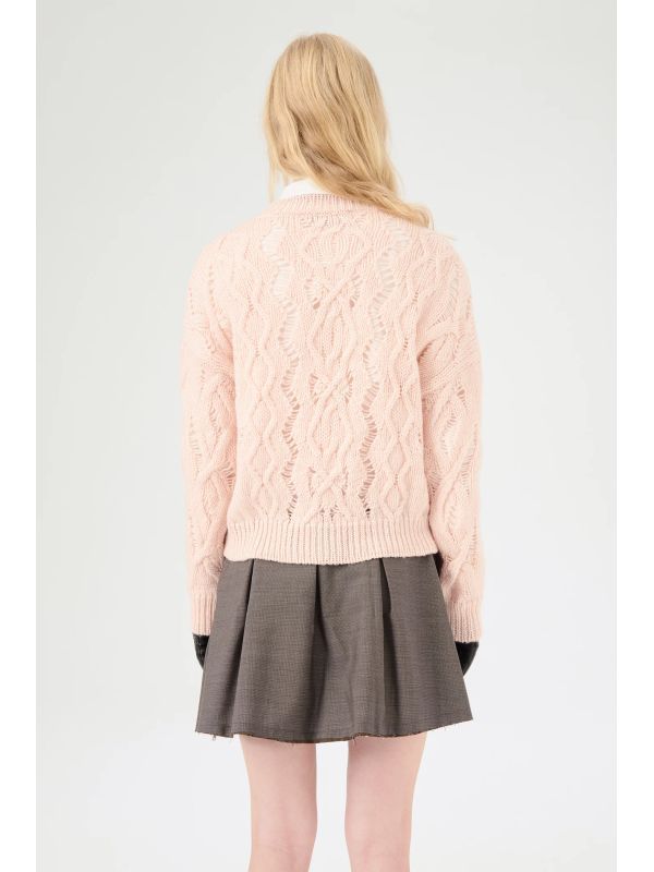 Openwork Wool Sweater