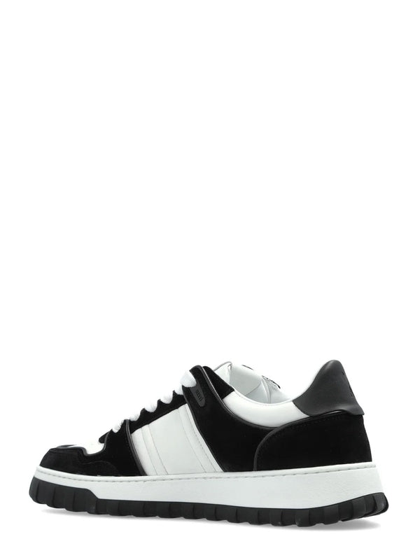 Suede leather low-top sneakers