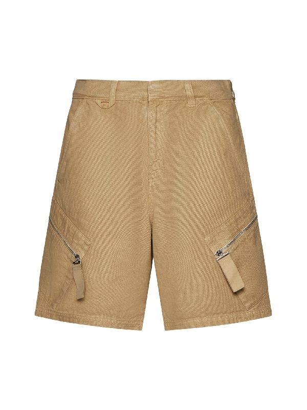 Zipper Detail Bermuda Shorts