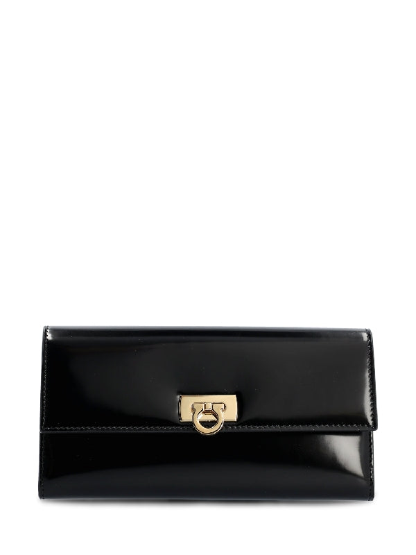 Metal Gancini Continental Wallet