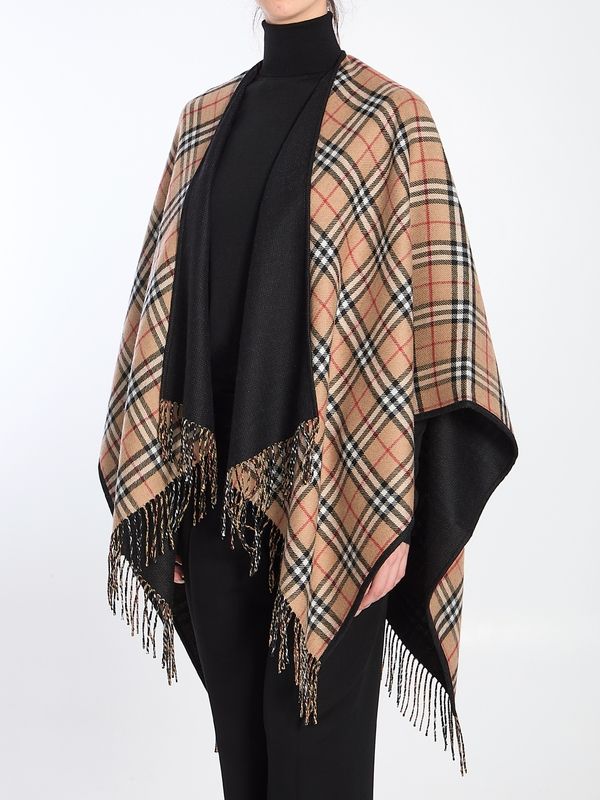 Wool Fringe Cape