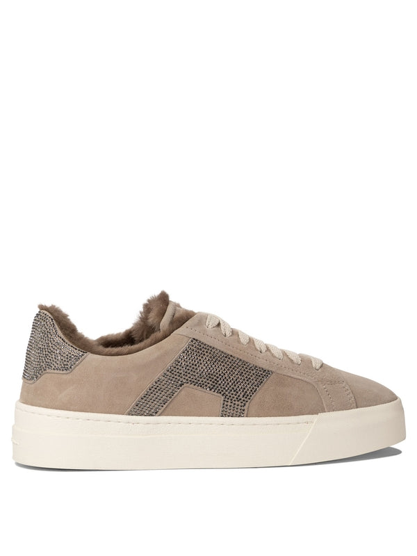 Monilli Detail Leather Sneakers