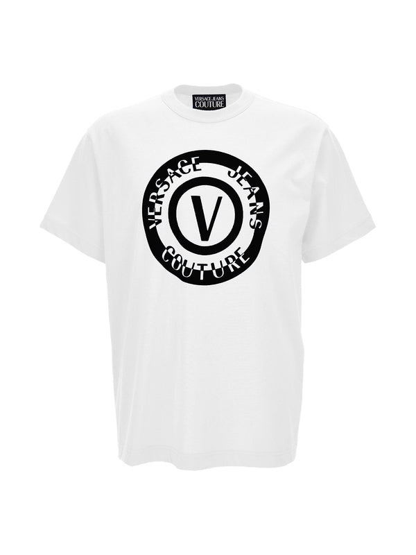 V Emblem Cotton Short Sleeve T-Shirt