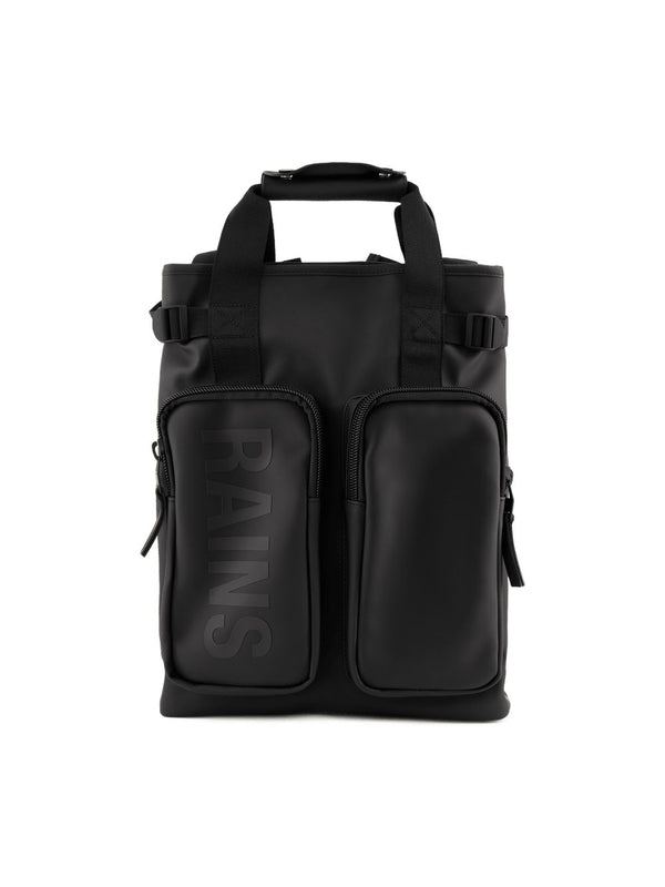 Rains Black Backpacks