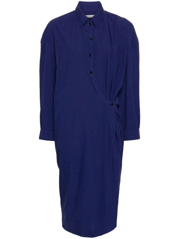 Twist Cotton Shirt Dress