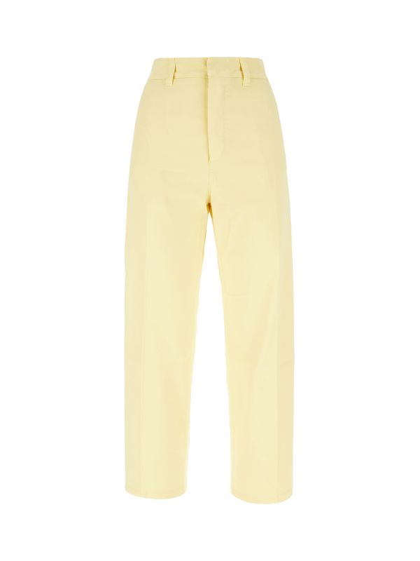 Yellow Straight Pants