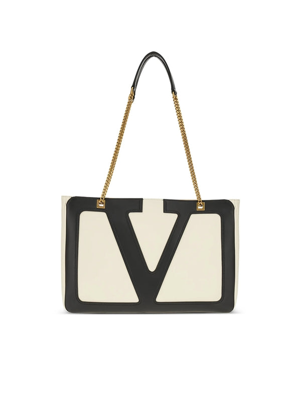 Valentino Ivory Black Tote Bags