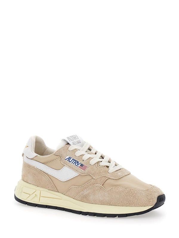 Autry Beige Low Top Sneakers
