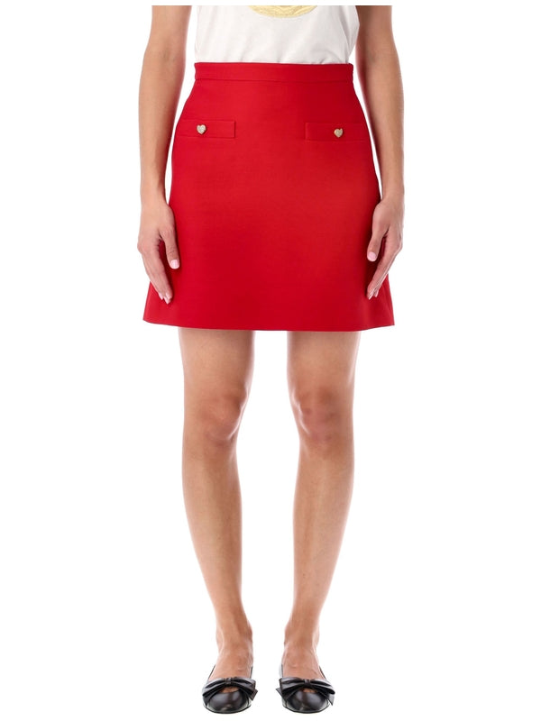 Valentino Red Skirt
