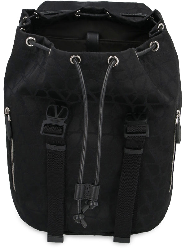 Vlogo Buckle Drawstring Backpack